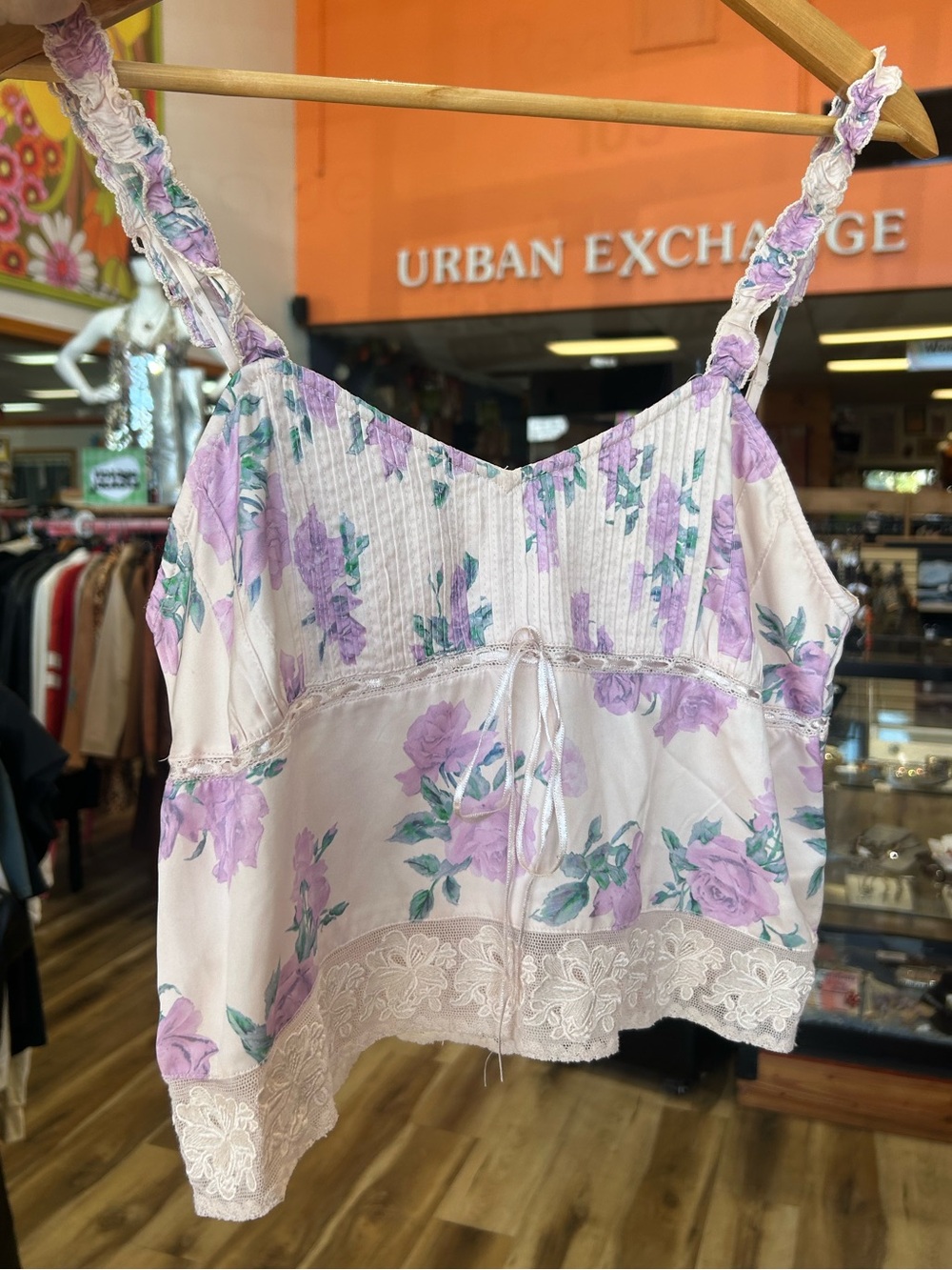 Love Shack Fancy- Lanzo Tank- Mauve Rose - Picture 3 of 10